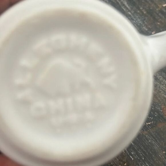 White Allegheny China Espresso Cup - Picture 4 of 6